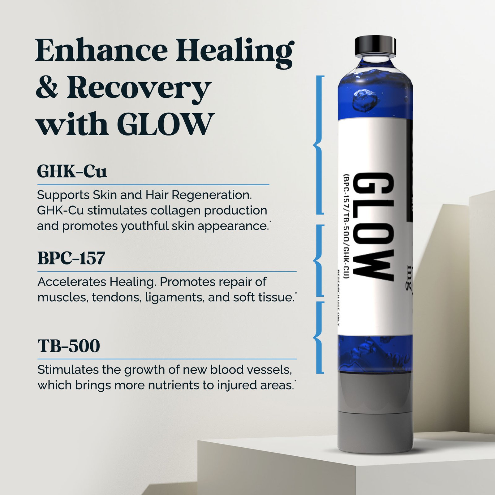 GLOW Injection Pen (GHK-Cu + BPC-157 + TB-500) - Image 2